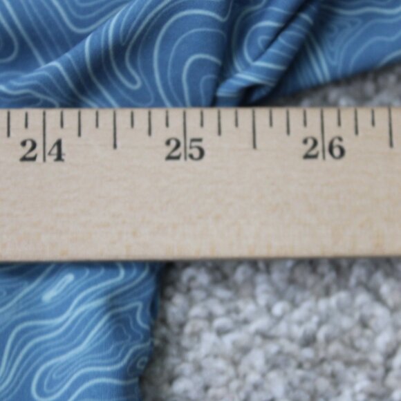 Gillz Shirt Mens Large Blue Geometric Polyester Stretch Fishing Long Sleeve - Picture 14 of 16